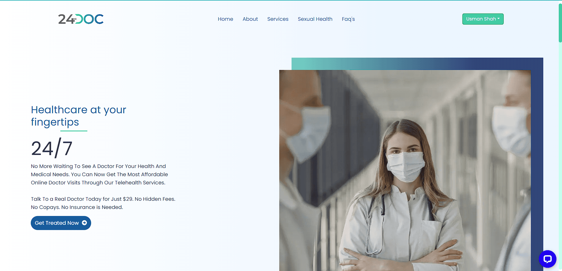 A mockup of 24Hr Doc